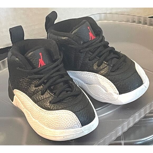 Jordan 12 Retro "Playoffs" Black/Varsity Red-White 850000 006 Toddler Size 5C - Picture 1 of 12